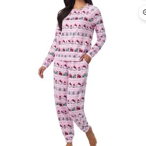 Hello Kitty Pink Festive Pajama Set - NEW